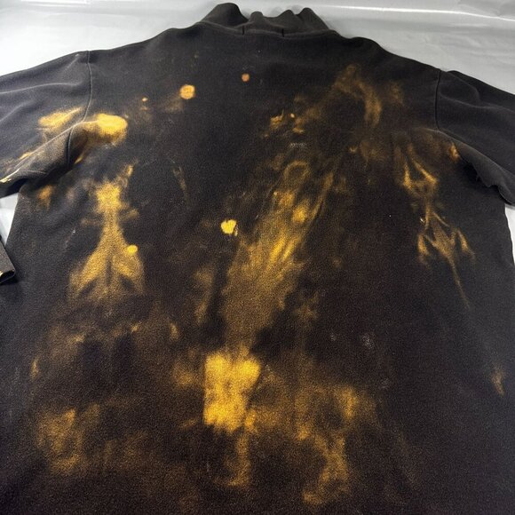 Polo Sport Ralph Lauren Sweater Mens Pullover Quarter Zip Tie Dye Gothic - Picture 14 of 16